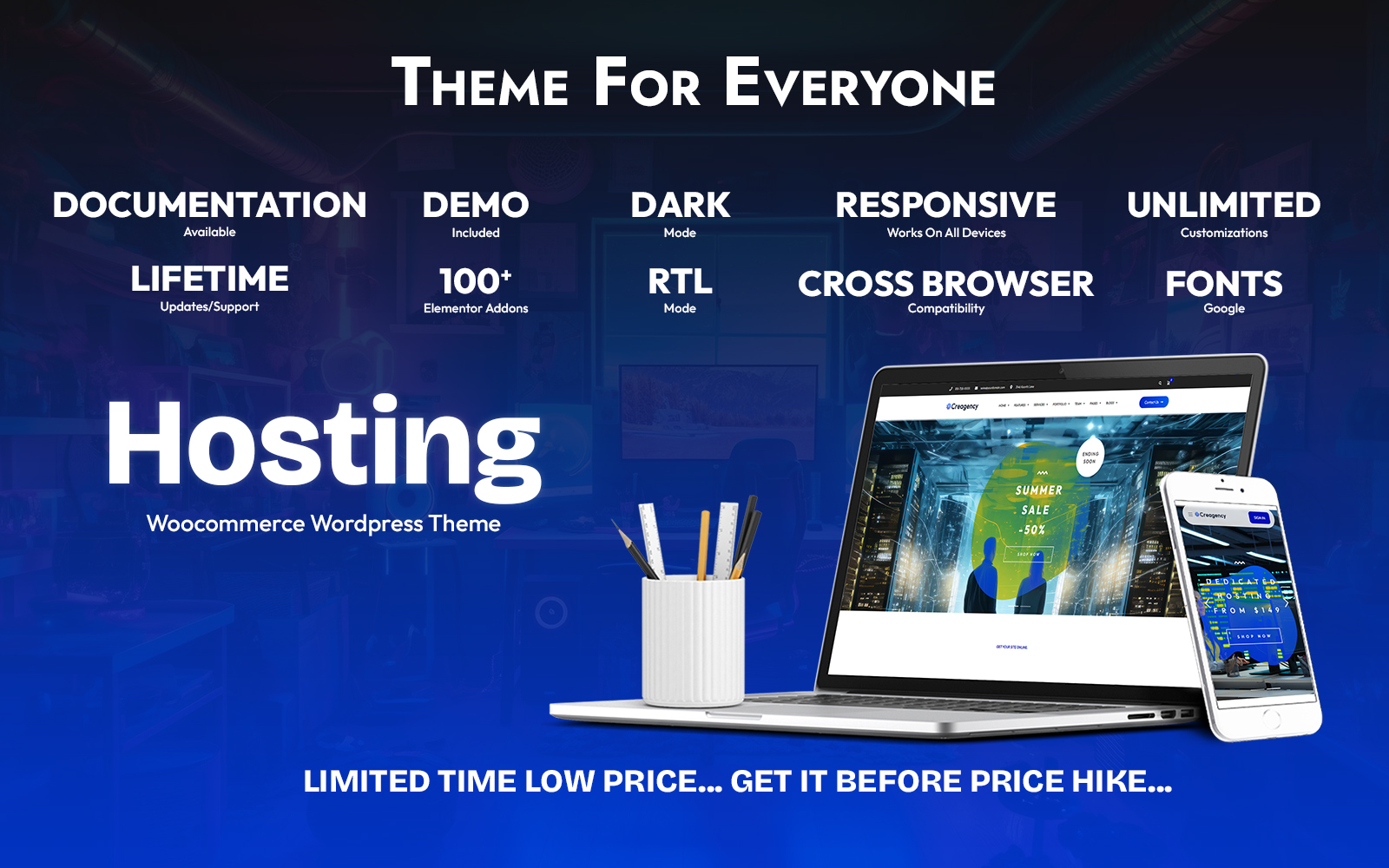 Hosting Woocommerce Wordpress Theme