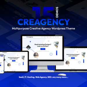 Creagency - Digital products selling and creative agency portfolio woocommerce wordpress theme