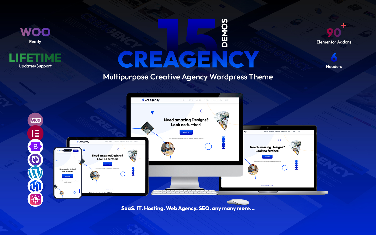 Creagency - Digital products selling and creative agency portfolio woocommerce wordpress theme